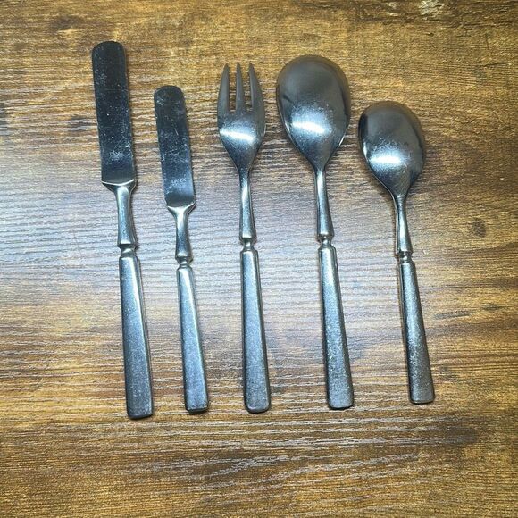 Dansk Anvil Korea Place Setting for 1  Stainless Steel Flatware SCRATCHED - Picture 1 of 9